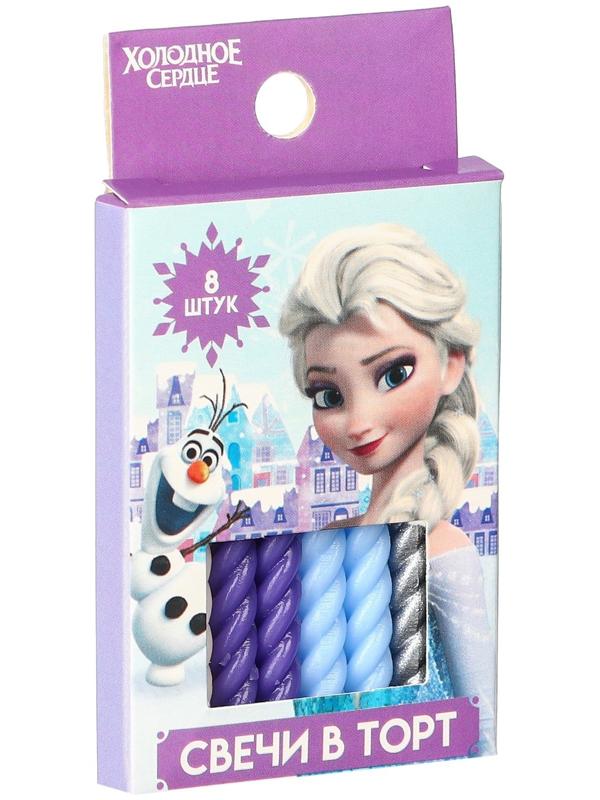 Набор витых свечей в торт 8 шт 