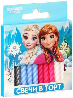 Набор витых свечей в торт 12 шт 