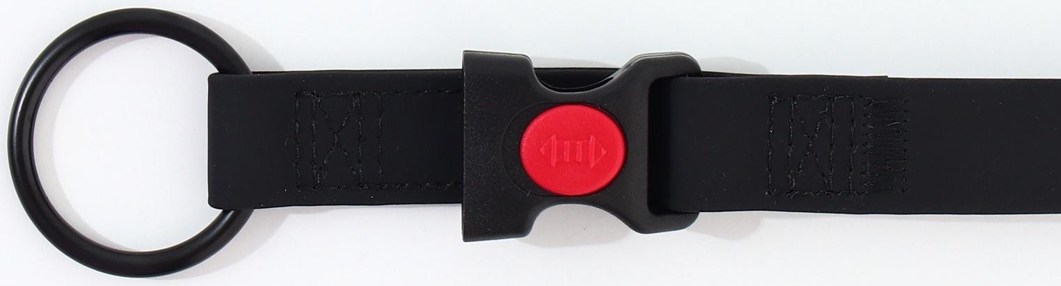 Ошейник для собак биотановый ОШ 30-50 см, чёрный