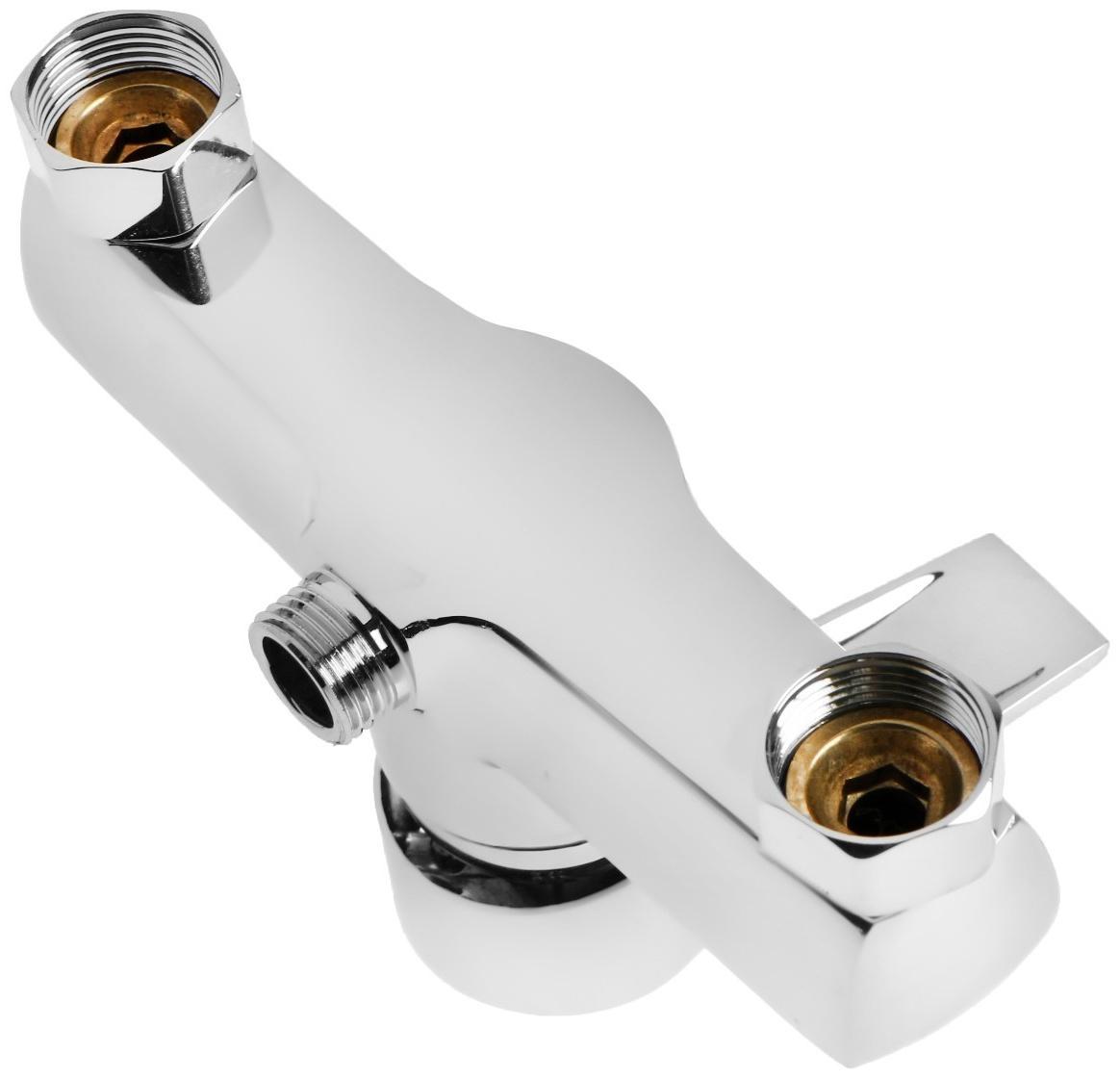 Смеситель для душа ZEIN Z2748, картридж 35 мм, с душевым набором, хром