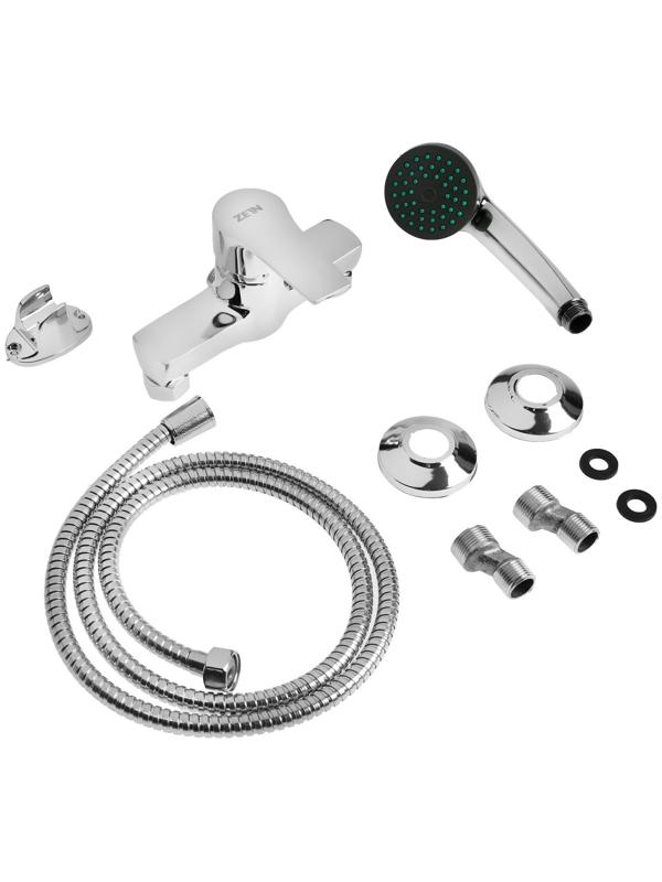Смеситель для душа ZEIN Z2748, картридж 35 мм, с душевым набором, хром