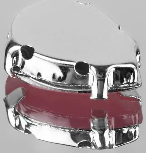 Стразы пришивные «Капля», в оправе, 10 × 14 мм, 20 шт, цвет розовый опал