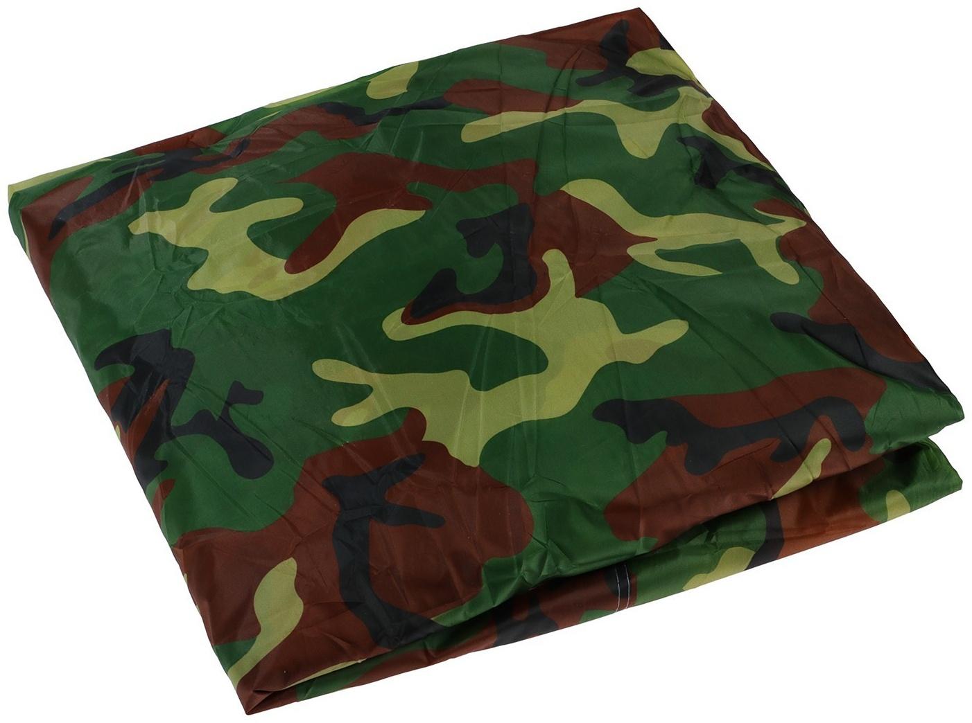 Тент автомобильный, водонепроницаемый, полиэстер, камуфляж хаки, размер XXL