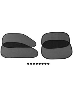 Шторки солнцезащитные на присосках, перед/зад. 44×36 см, 65×38 см, набор 4 шт