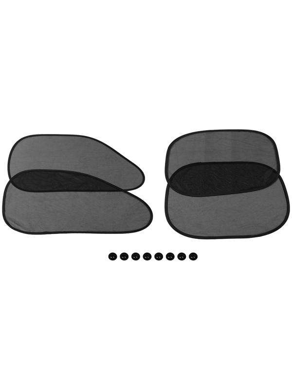 Шторки солнцезащитные на присосках, перед/зад. 44×36 см, 65×38 см, набор 4 шт