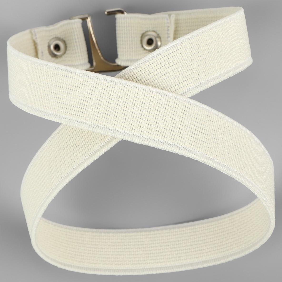 Ремешки для обуви, текстильные, 43 ± 0,5 см, 15 мм, 2 шт, цвет бежевый