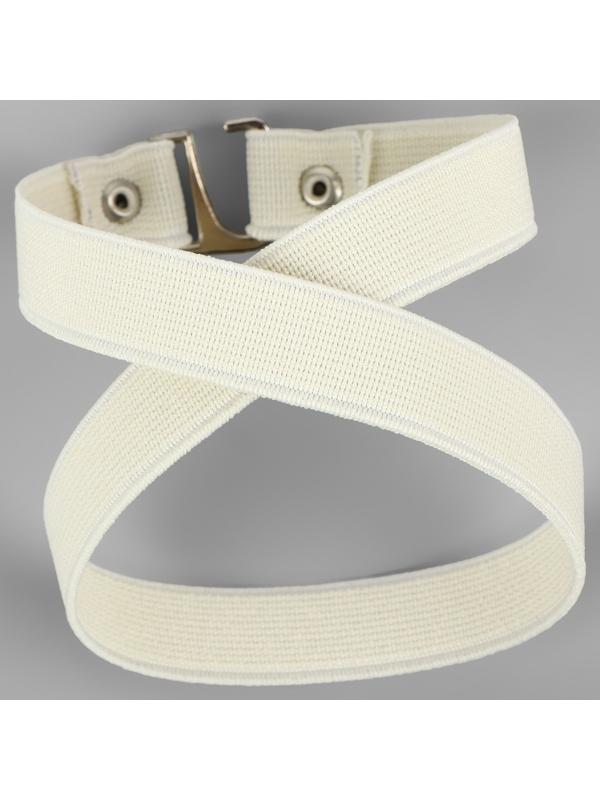 Ремешки для обуви, текстильные, 43 ± 0,5 см, 15 мм, 2 шт, цвет бежевый