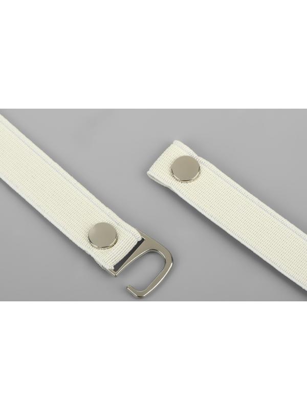 Ремешки для обуви, текстильные, 43 ± 0,5 см, 15 мм, 2 шт, цвет бежевый