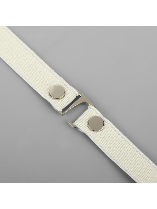 Ремешки для обуви, текстильные, 43 ± 0,5 см, 15 мм, 2 шт, цвет бежевый