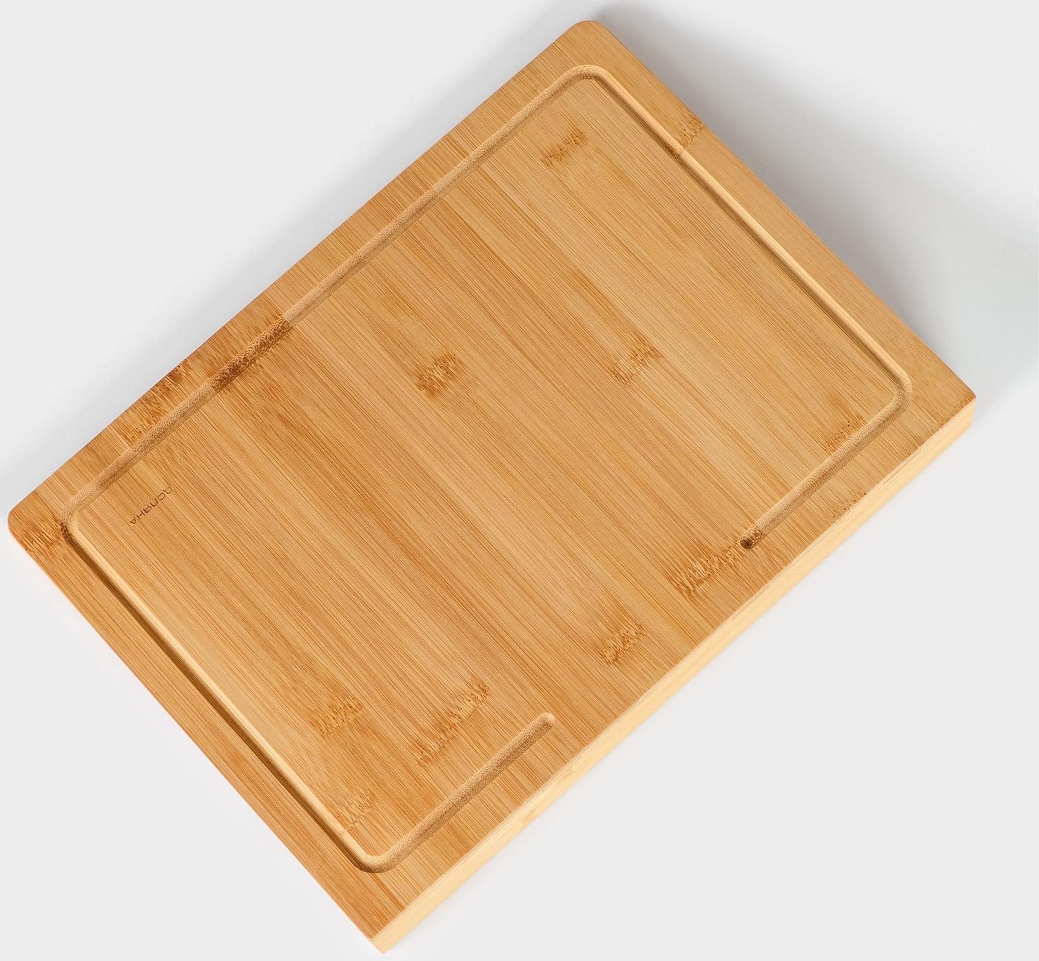 Доска разделочная Доляна «Идея», 35×25 см, бамбук