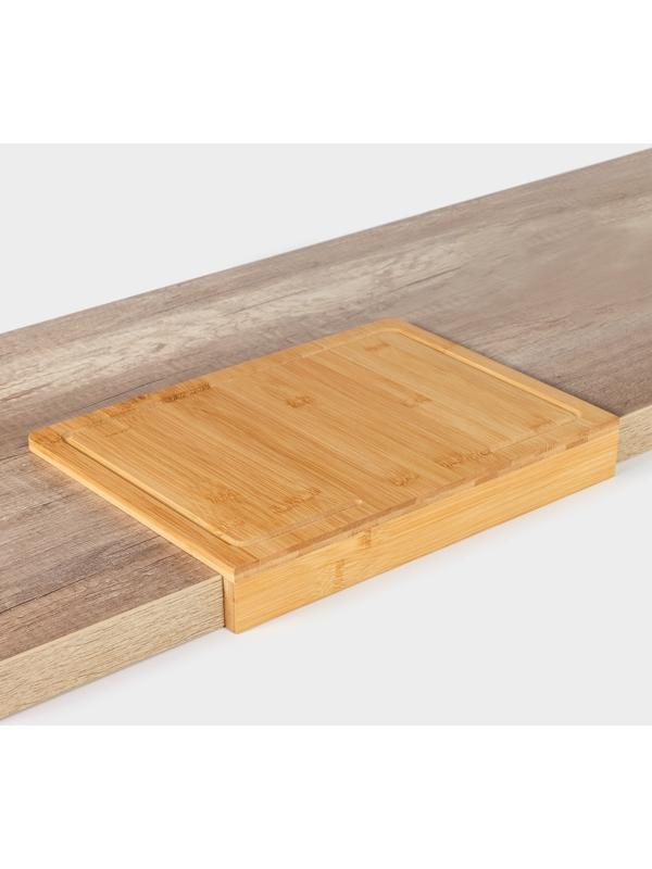 Доска разделочная Доляна «Идея», 35×25 см, бамбук