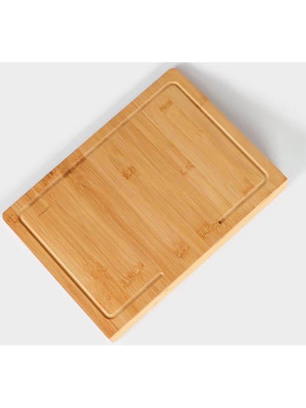 Доска разделочная Доляна «Идея», 35×25 см, бамбук