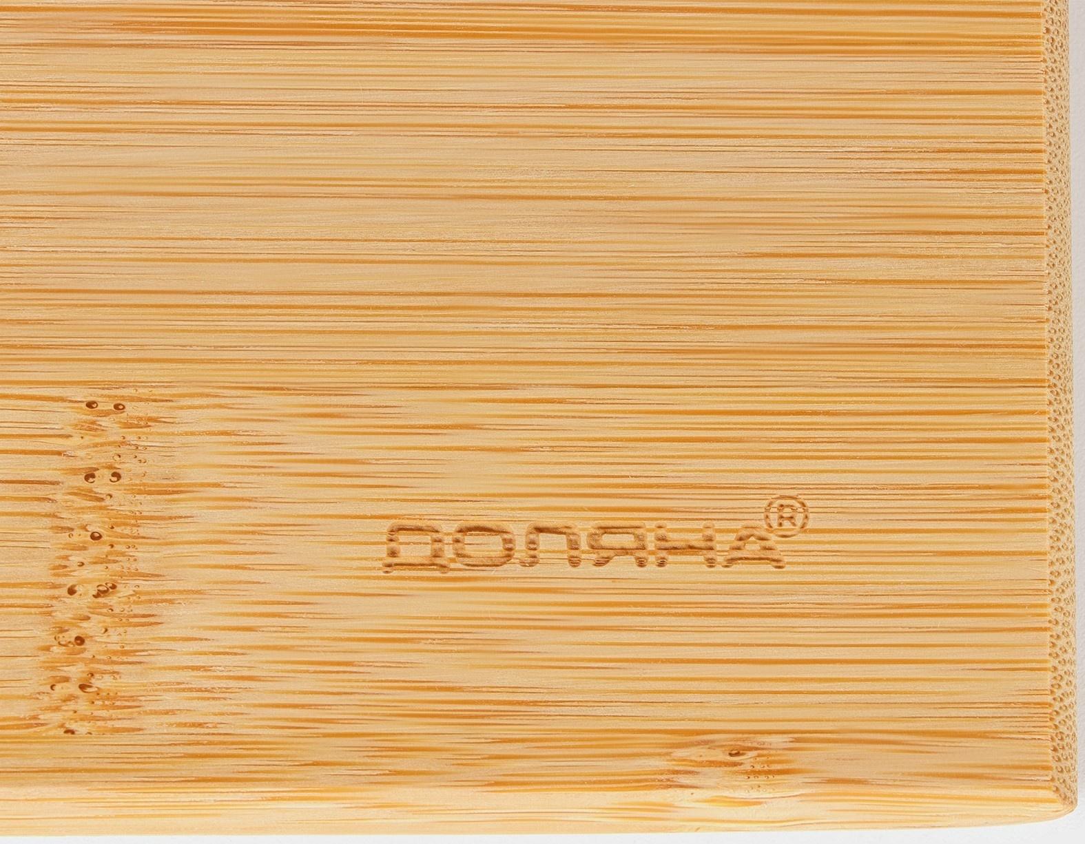 Доска разделочная Доляна «Идея», 28×20 см, бамбук