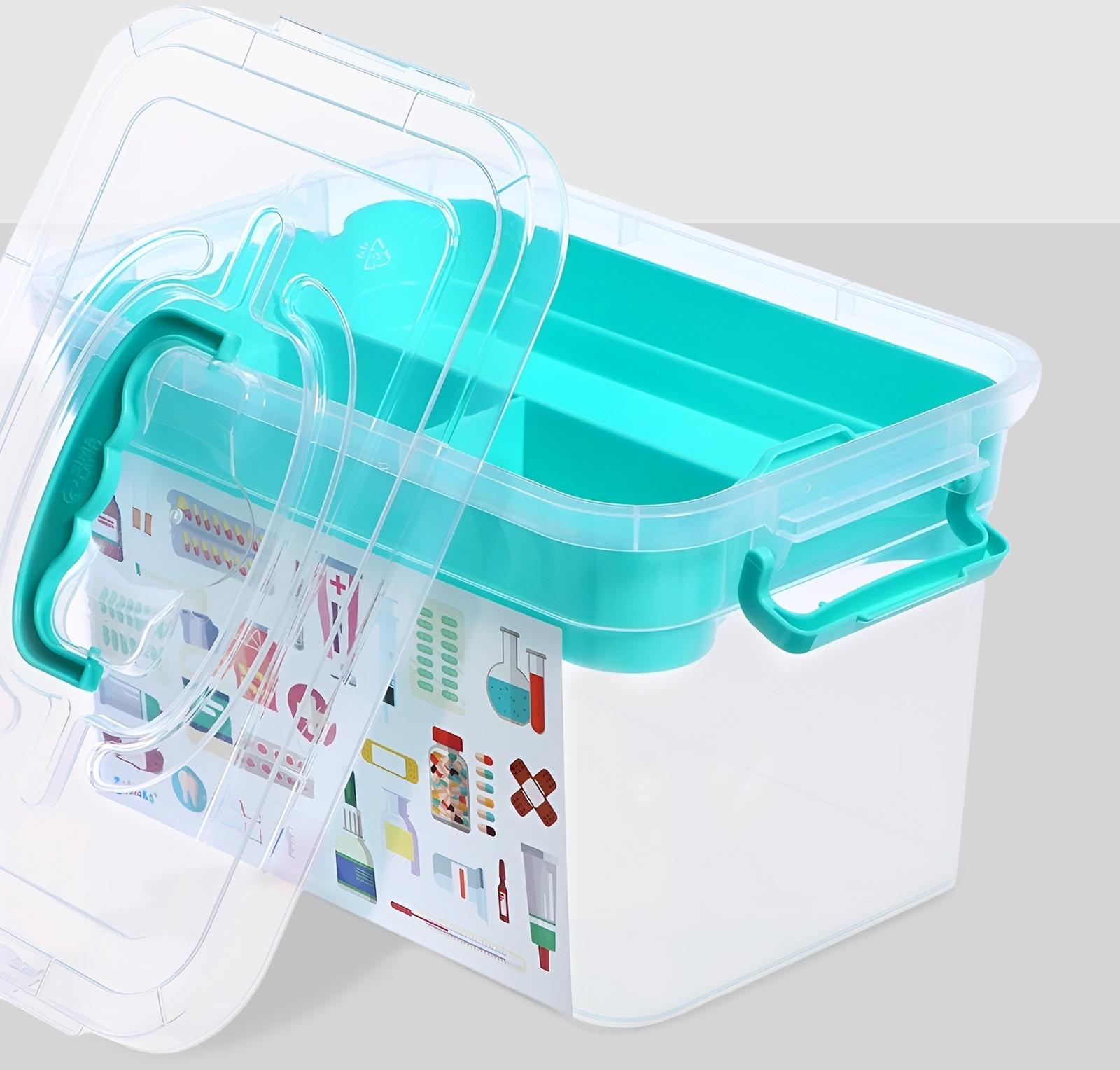 Ящик для хранения «Аптечка», с вкладышем, 6,5 л