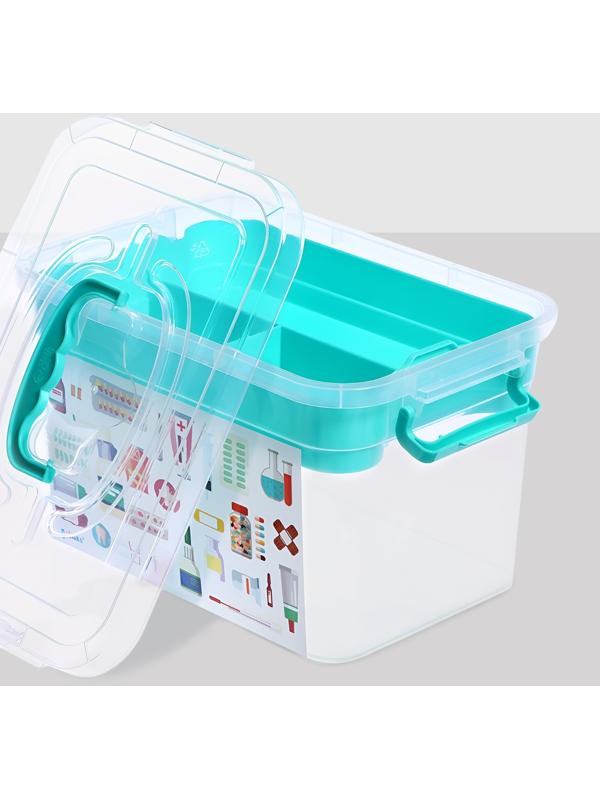 Ящик для хранения «Аптечка», с вкладышем, 6,5 л