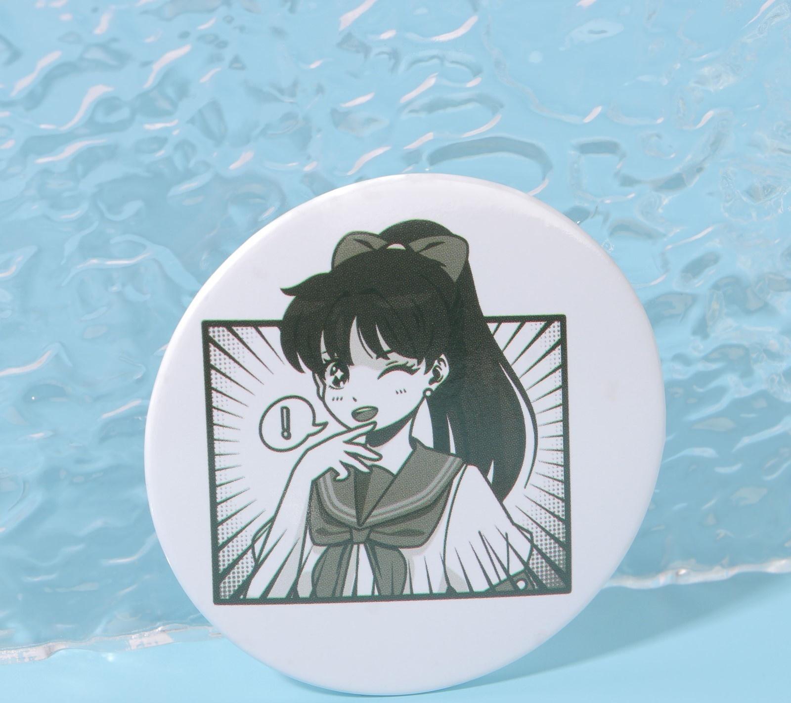 Зеркало карманное «Аниме», d = 7 см, цвет белый