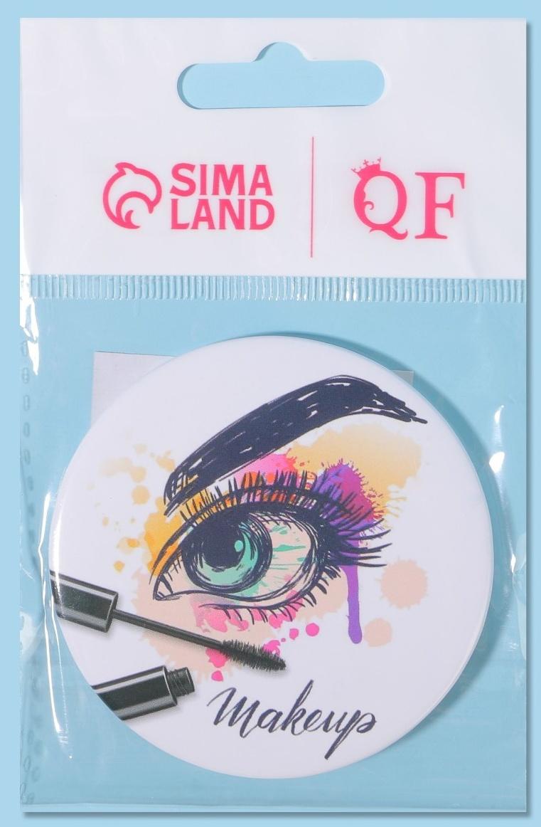 Зеркало карманное «Взгляд», d = 7 см, цвет МИКС