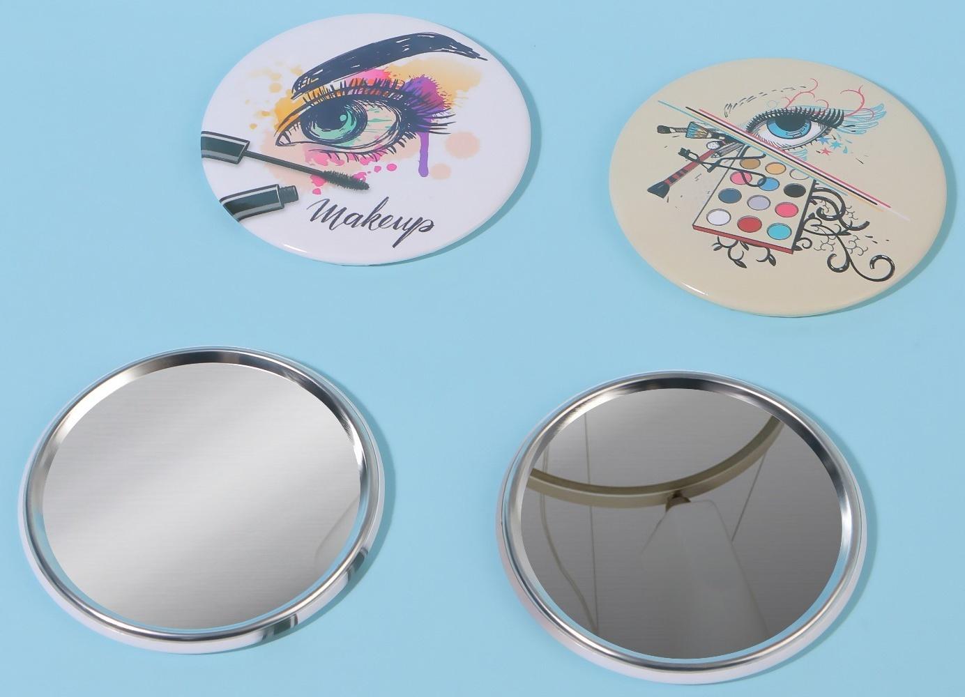 Зеркало карманное «Взгляд», d = 7 см, цвет МИКС