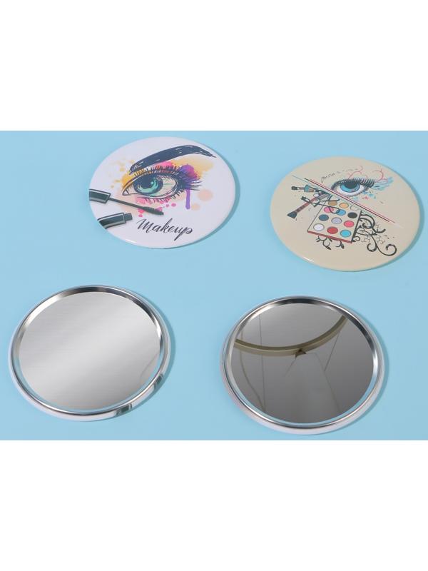 Зеркало карманное «Взгляд», d = 7 см, цвет МИКС