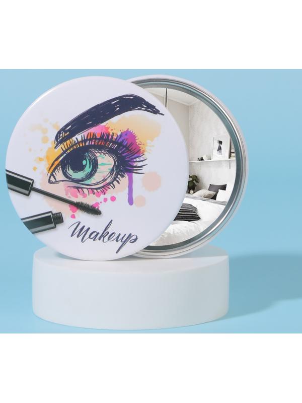 Зеркало карманное «Взгляд», d = 7 см, цвет МИКС