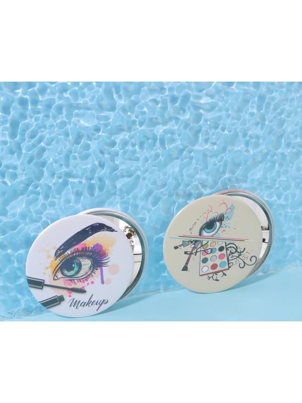 Зеркало карманное «Взгляд», d = 7 см, цвет МИКС