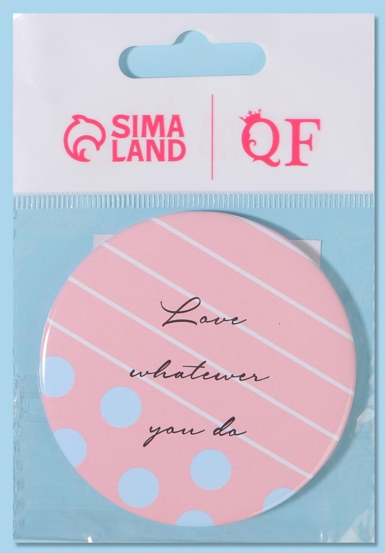 Зеркало карманное «Надписи», d = 7 см, цвет МИКС