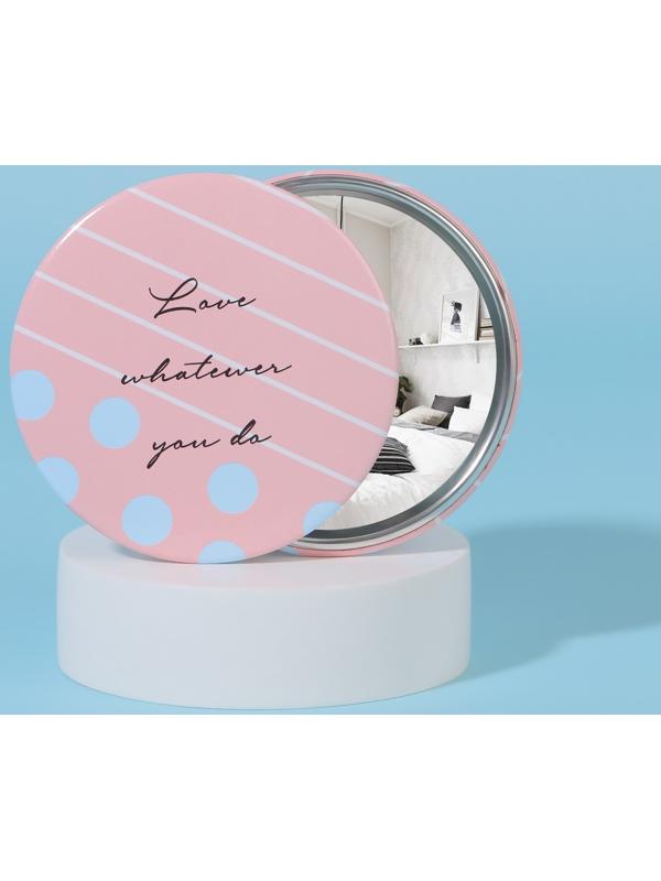 Зеркало карманное «Надписи», d = 7 см, цвет МИКС