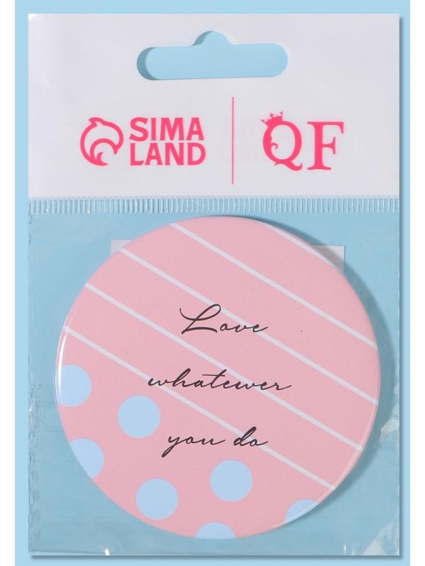 Зеркало карманное «Надписи», d = 7 см, цвет МИКС