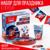 Набор бумажной посуды декор «Тачка», 6 тарелок, 6 стаканов, 1 гирлянда, декор фотозоны