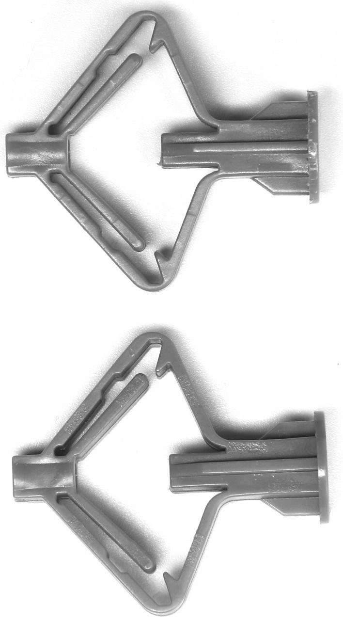 Дюбель ТУНДРА, тип Бабочка 35X32, с шурупом, цвет серый, 25 шт.