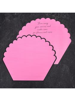 Пленка для цветов, фигурная, фуксия, 55х30х45 см