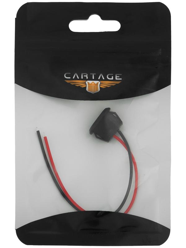 Провод USB Type-C, 2 pin, черный, провод 10 см