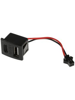 Провод USB, 2.1 А, 5 В, Type-C, провод 10 см