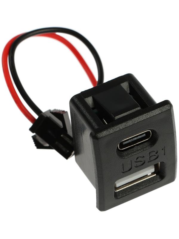 Провод USB, 2.1 А, 5 В, Type-C, провод 10 см