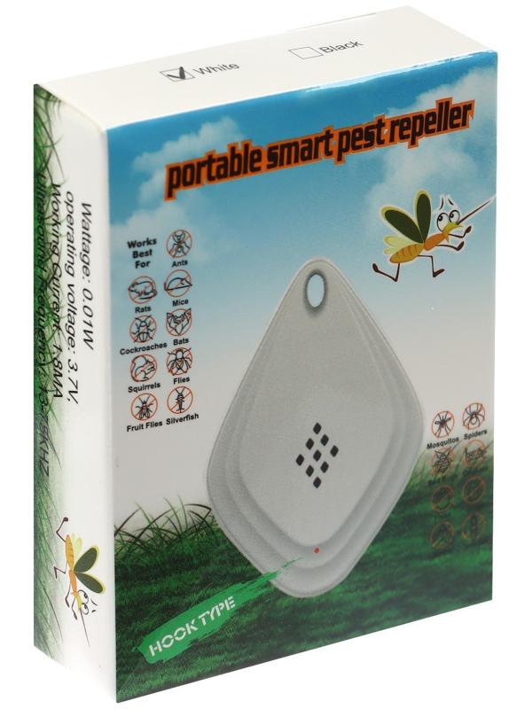 Отпугиватель комаров ультразвуковой на карабине LRI-55, 10 м2, 100 мА/ч, чёрный