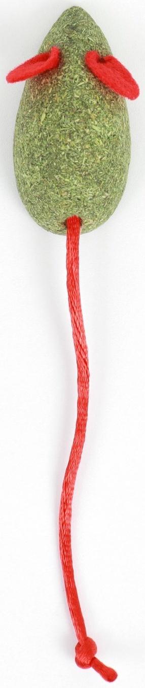 Мышь для кошек из прессованной кошачьей мяты с хвостом из веревки, 4,7 см