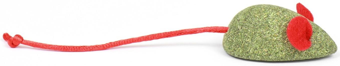 Мышь для кошек из прессованной кошачьей мяты с хвостом из веревки, 4,7 см