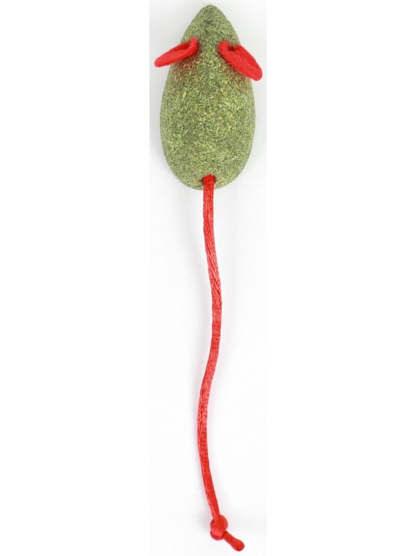 Мышь для кошек из прессованной кошачьей мяты с хвостом из веревки, 4,7 см