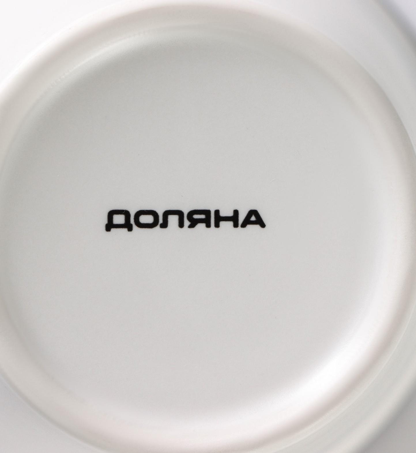 Кружка фарфоровая Доляна «Формула кофе», 340 мл, цвет белый и чёрный