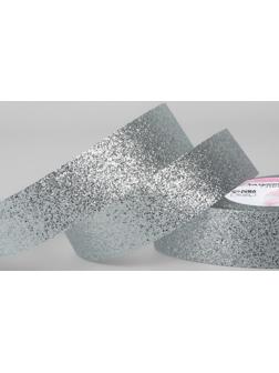 Лента декоративная «Блёстки», 25 мм × 9,1 ± 0,5 м, цвет серебряный