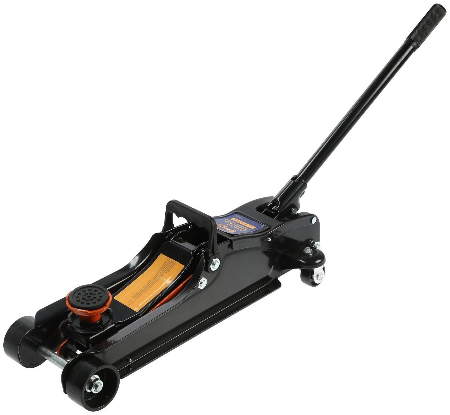 Домкрат подкатной гидравлический ТУНДРА PRO, подъем/низкий подхват 360/80 мм, 2 т