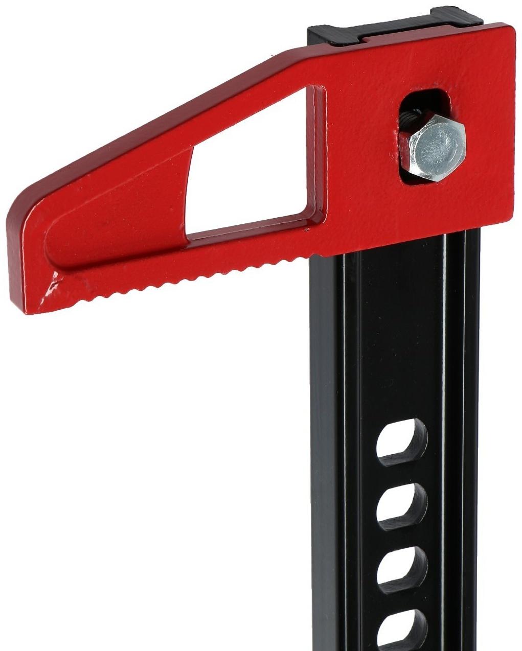 Домкрат реечный ТУНДРА, подъем/подхват 1070/155 мм, 48