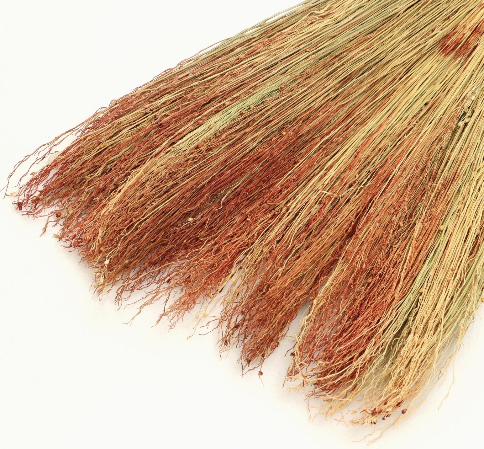 Веник узбекский из сорго 3х-прошивной 6ти-лучевой, 80-90 см, ручная работа