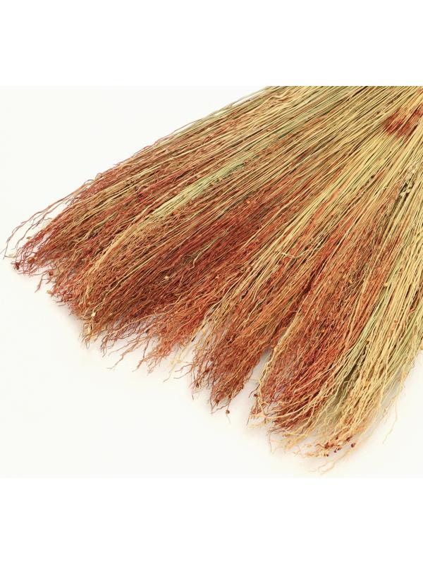Веник узбекский из сорго 3х-прошивной 6ти-лучевой, 80-90 см, ручная работа