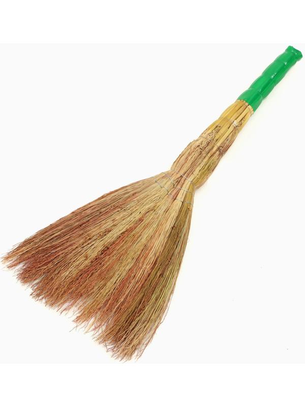 Веник узбекский из сорго 3х-прошивной 6ти-лучевой, 80-90 см, ручная работа