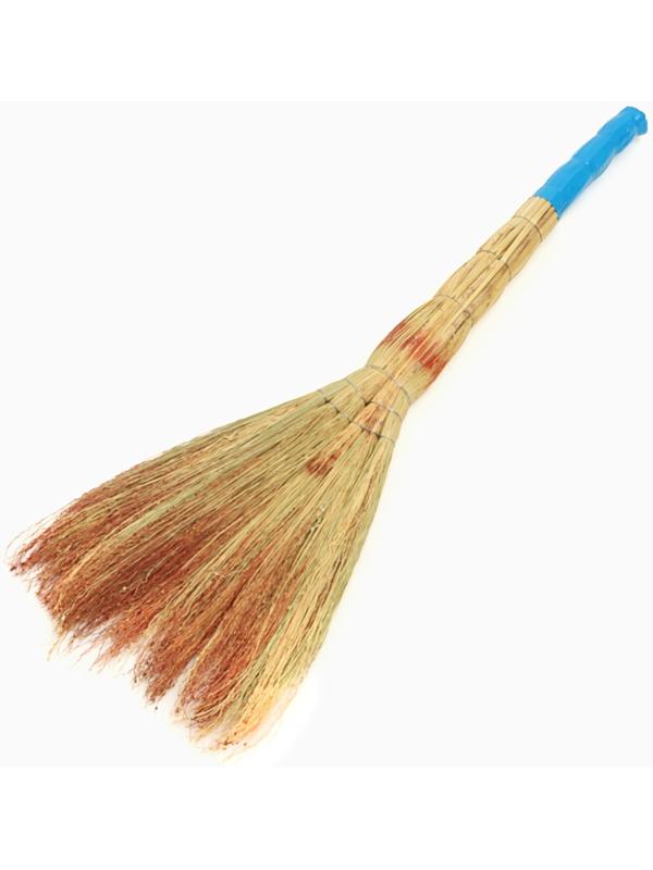 Веник узбекский из сорго 3х-прошивной 6ти-лучевой, 80-90 см, ручная работа