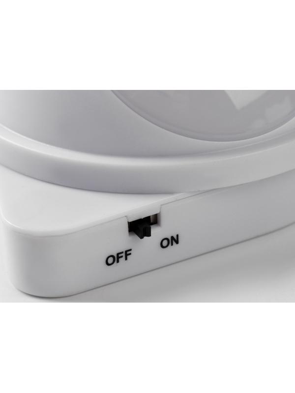 Фонарь-светильник, 80 лм, COB, 3 ААА, магнит, клейкая основа, 7.5 х 9.2 х 5.5 см