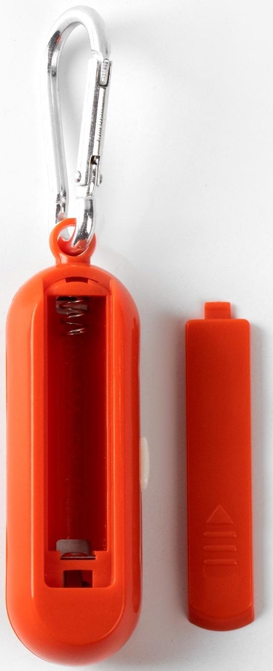 Фонарь-брелок, 100 лм, COB, 1 ААА, 3 режима, с карабином, 8 х 2.5 х 2 см, микс