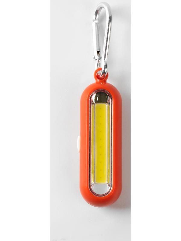 Фонарь-брелок, 100 лм, COB, 1 ААА, 3 режима, с карабином, 8 х 2.5 х 2 см, микс