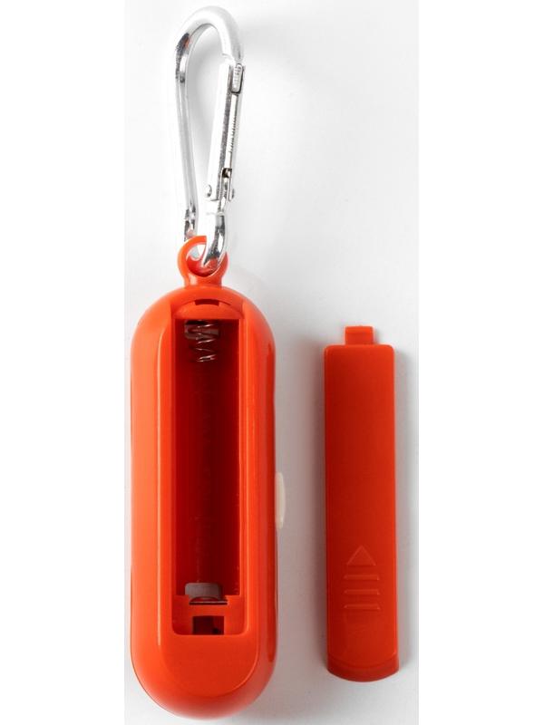 Фонарь-брелок, 100 лм, COB, 1 ААА, 3 режима, с карабином, 8 х 2.5 х 2 см, микс